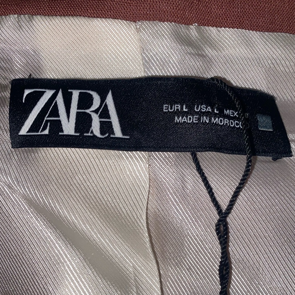 ZARA Women's Sleeveless Button-Down Linen/Cotton Blend Vest Top - Size L - NEW - Picture 6 of 6